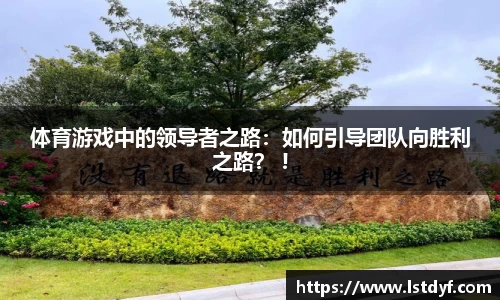 体育游戏中的领导者之路：如何引导团队向胜利之路？ !
